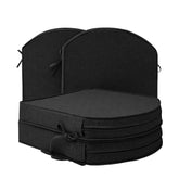 Fitfree vista frontal del pack de 4 cojines mostrando ajuste en sillas