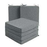 Fitfree vista frontal del set de seis cojines para patio, apariencia elegante y uniforme