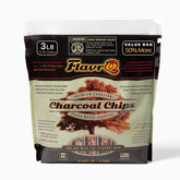FlavrQ frente del paquete mostrando 3 lb y beneficios