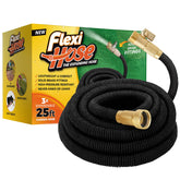 Flexi Hose vista frontal del empaque mostrando ligereza y longitud