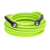 Flexzilla vista frontal del tramo ZillaGreen mostrando durabilidad y visibilidad