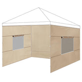 FLOUREE frontal beige mostrando cobertura y privacidad