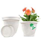 Fodetyff macetas pack frontal blanco moderno que mejora decoración