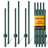 FOREHOGAR poste empalmable vista frontal mostrando su forma en U y color verde para instalación rápida