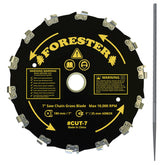 FORESTER hoja frontal 7in mostrando diseño y control