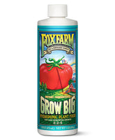 FoxFarm botella frontal Grow Big mostrando diseño y concentración