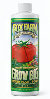 FoxFarm envase frontal de Grow Big mostrando etiqueta y beneficios de crecimiento