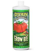 FoxFarm botella frontal mostrando etiqueta y beneficio de crecimiento rápido