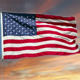 Freefy bandera 6x10 frontal mostrando colores vibrantes y visibilidad