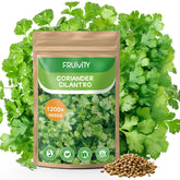 Fruivity paquete frontal mostrando más de 1200 semillas, ahorro garantizado