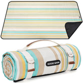 G GOOD GAIN manta frontal Pineapple Yellow mostrando diseño y tamaño, ideal para picnics