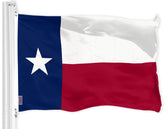 G128 bandera Texas frontal mostrando colores vibrantes y nitidez