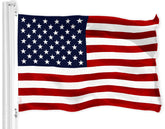 G128 vista frontal de la bandera USA con colores vibrantes y excelente visibilidad