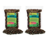 Gardenera empaque frontal mostrando 2 bolsas de 5 qt y beneficios de drenaje