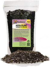Gardenera empaque frontal del sustrato Hoya mostrando etiqueta y volumen beneficioso