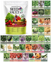 Gardeners Basics empaque frontal del kit mostrando variedad y almacenamiento seguro