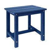 GARDENSTAR mesa lateral frontal azul mostrando durabilidad y estilo
