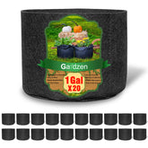 Gardzen vista frontal del paquete de 20 bolsas que facilita cultivo organizado