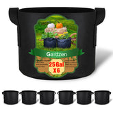 Gardzen paquete frontal de seis bolsas para cultivo, alternativa reutilizable