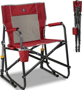 GCI Outdoor silla Freestyle Rocker vista frontal ofrece balanceo y comodidad