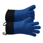 GEEKHOM vista frontal del empaque mostrando guantes royal blue y tamaño