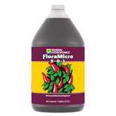 General Hydroponics envase frontal de FloraMicro 1 Gallon con identificación clara