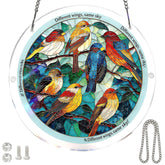 Generic suncatcher frontal mostrando el diseño pájaro y atractivo decorativo