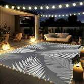 GENIMO alfombra 6'x9' frontal mostrando el diseño palma y colores