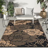 GENIMO alfombra exterior vista frontal estilo umber black, aporta elegancia al patio