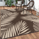 GENIMO alfombra frontal 4'x6' café beige mostrando diseño y beneficio estético