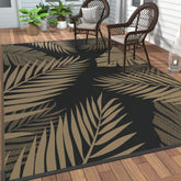 GENIMO alfombra exterior frontal mostrando diseño palma y colores beneficioso para decoración