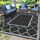 GENIMO alfombra exterior frontal mostrando patrón y color, aporta estilo resistente