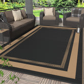 GENIMO alfombra exterior frontal mostrando diseño mocha y beneficio estético