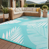 GENIMO alfombra exterior frontal mostrando diseño y tamaño práctico