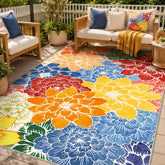 GENIMO alfombra frontal 9x12 mostrando colores vibrantes y resistencia