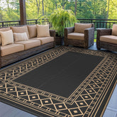 GENIMO vista frontal de la alfombra exterior, decoración y resistencia
