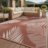 GENIMO vista frontal de la alfombra ladrillo rojo, resistente y decorativa