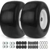 GICOOL rueda frontal 13x6.50-6 mostrando montaje y beneficio durabilidad