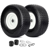 GICOOL rueda frontal 15x6.00-6 mostrando montaje listo y durabilidad