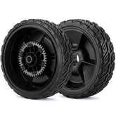 GICOOL rueda trasera frontal mostrando ajuste seguro
