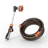 Giraffe Tools frontal del kit manguera y lanza mostrando embalaje y ahorro