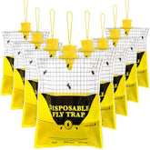 Glovv paquete frontal de 8 bolsas grande para atrapar moscas, solución práctica