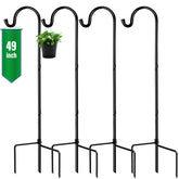 GOFORWILD vista frontal del bastón shepherd hook, diseño resistente y discreto