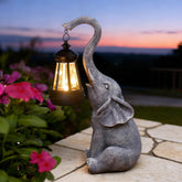 Goodeco elefante frontal mostrando diseño decorativo y presencia en jardín