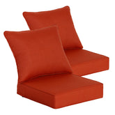 Goodgoods vista frontal del paquete Quarry Red, aspecto elegante y duradero