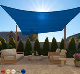 GORILLA GRIP vista frontal del toldo 10x13 protegiendo el patio