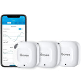 Govee frente del pack mostrando los tres sensores y su diseño compacto
