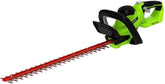 Greenworks vista frontal mostrando diseño compacto y control ergonómico