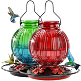 Grete Gotye comedero frontal visible colores que atraen colibríes