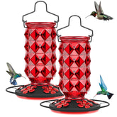 Grete Gotye comedero frontal rojo mostrando capacidad y diseño, atrae colibríes